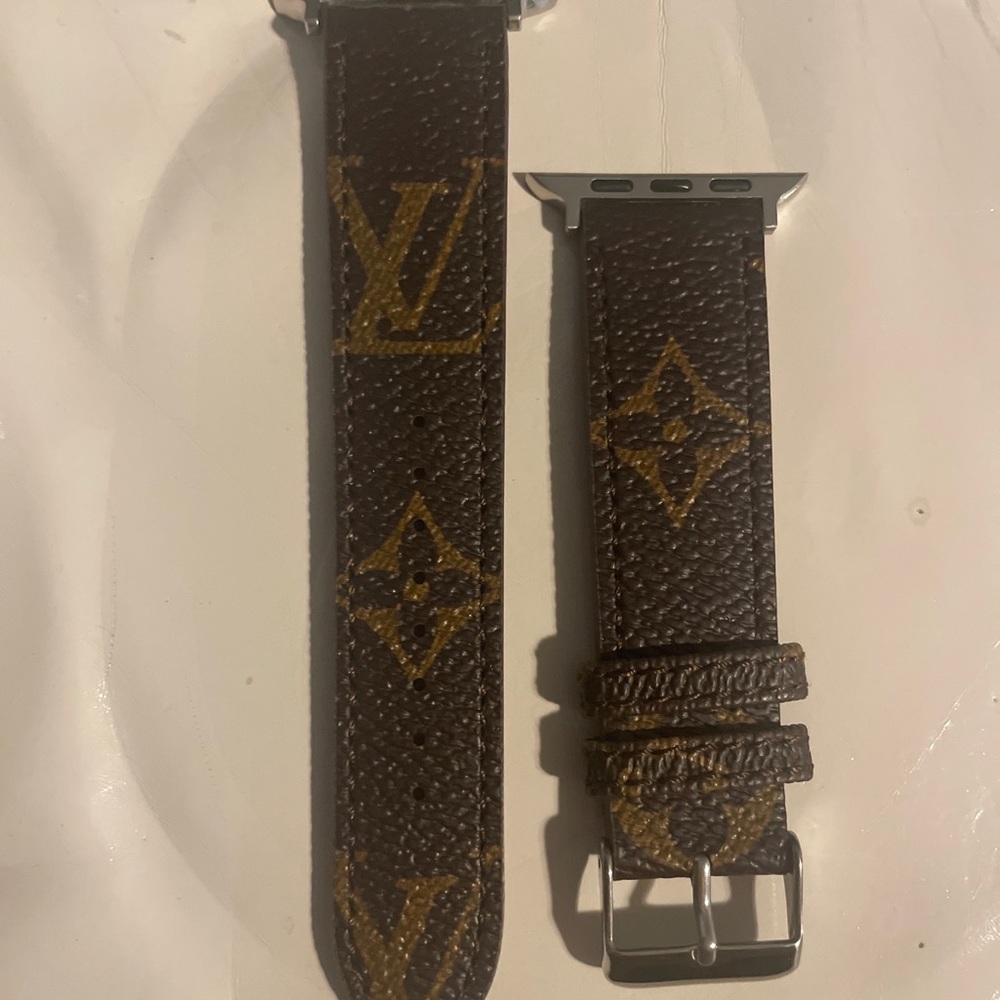 Upcycled LV Apple Watch strap band